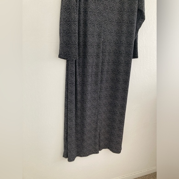 Modcloth Polka Dot Black and White Long Sleeve Dress Ditsy Stretch Pullover 4X - Picture 8 of 11